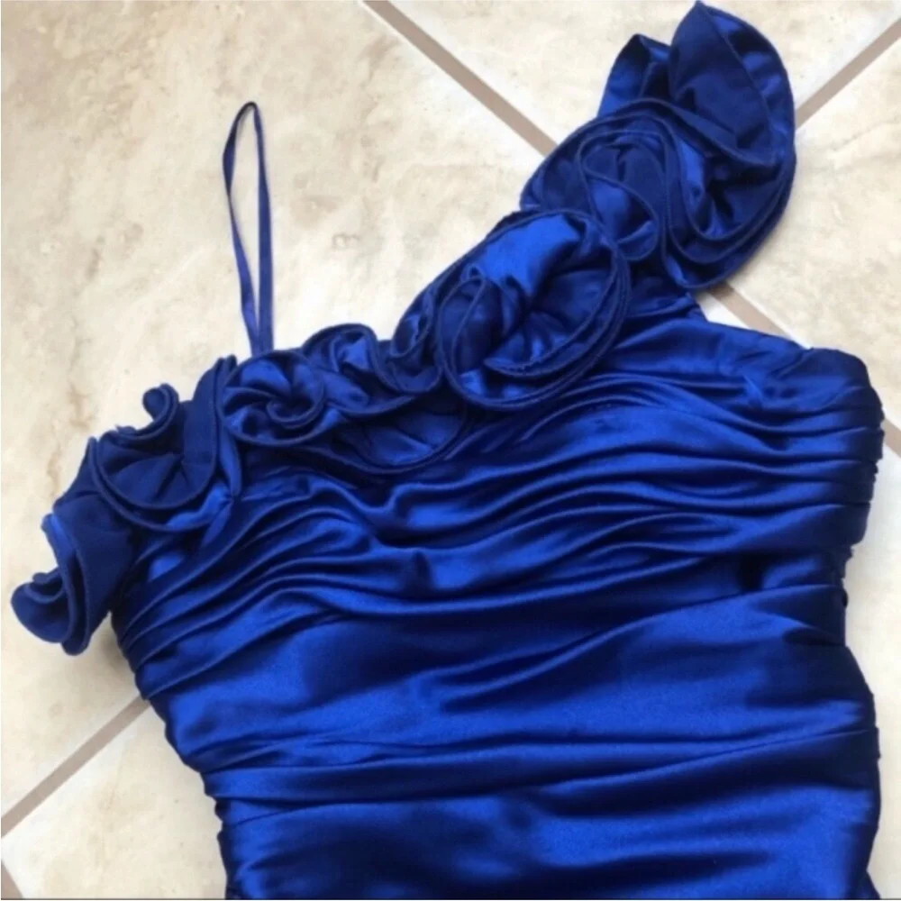 Adrianna Papell One Shoulder Prom Dress - Picture 8 of 8